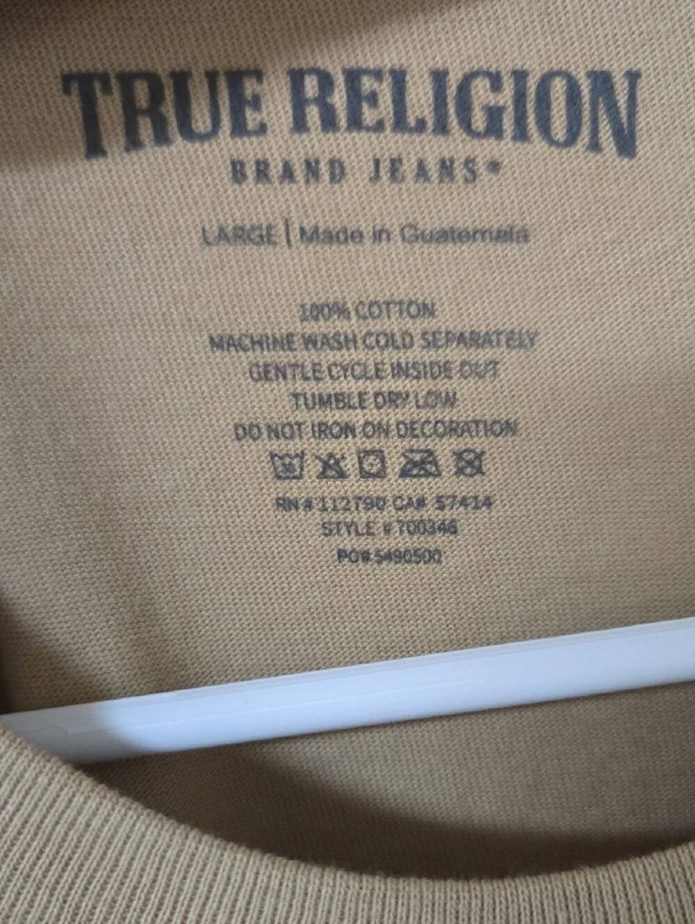 NWT True Religion Mens Tshirt Size Large